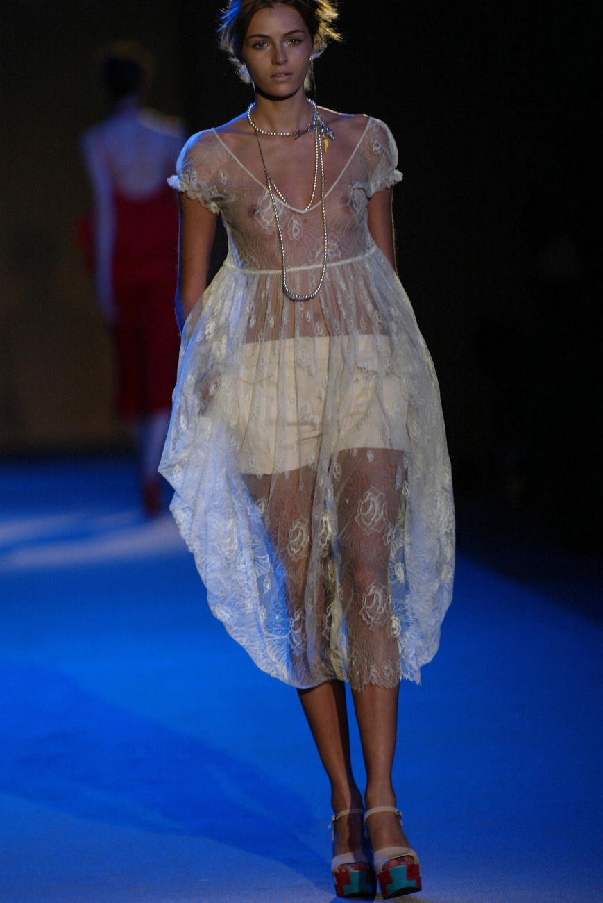 Nipple slip fashion show